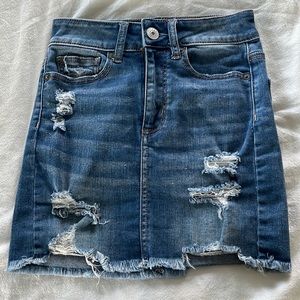 american eagle jean skirt